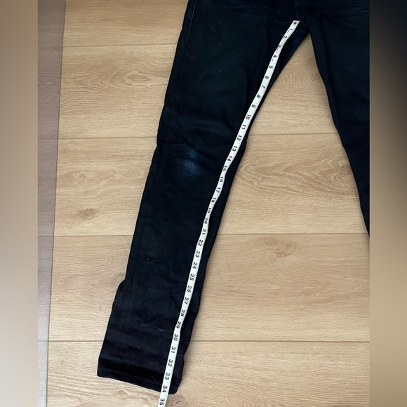 Naked & Famous Raw Selvedge Jeans - Midnight Edition Left Hand Twill Size 30x34 - Picture 4 of 8